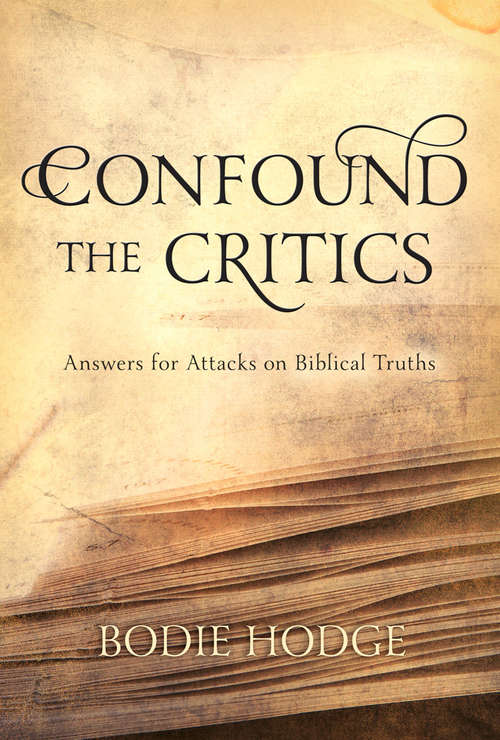 Book cover of Confound the Critics