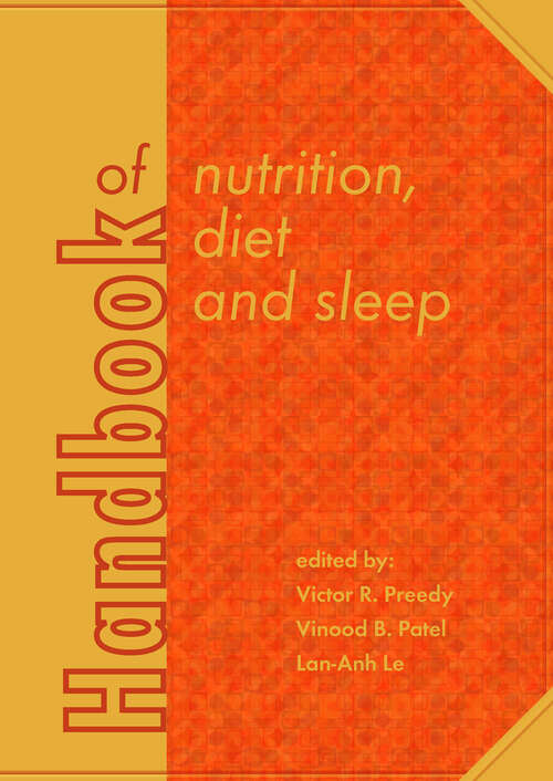 Book cover of Handbook of nutrition, diet and sleep