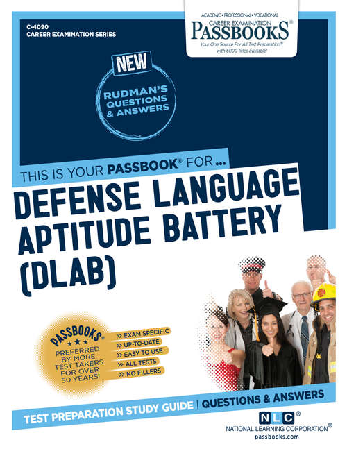 Book cover of Defense Language Aptitude Battery: Passbooks Study Guide (Career Examination Series)
