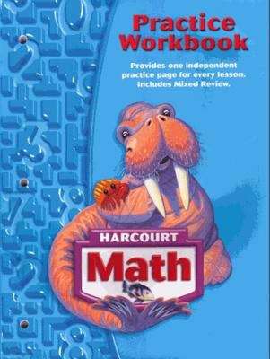 Book cover of Harcourt Math: Practice Workbook (Grade #3)
