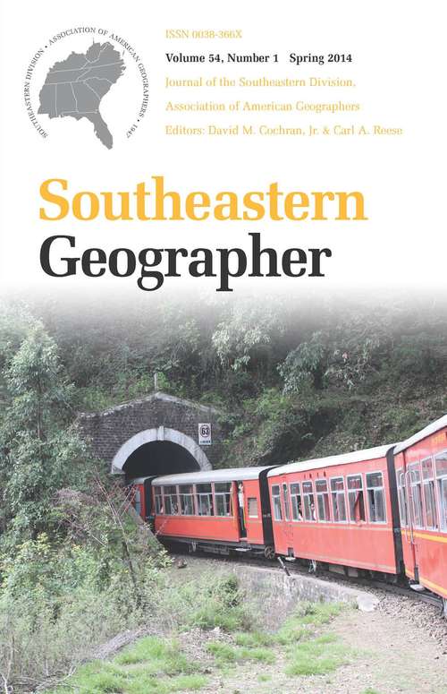 Southeastern Geographer, Volume 54, #1