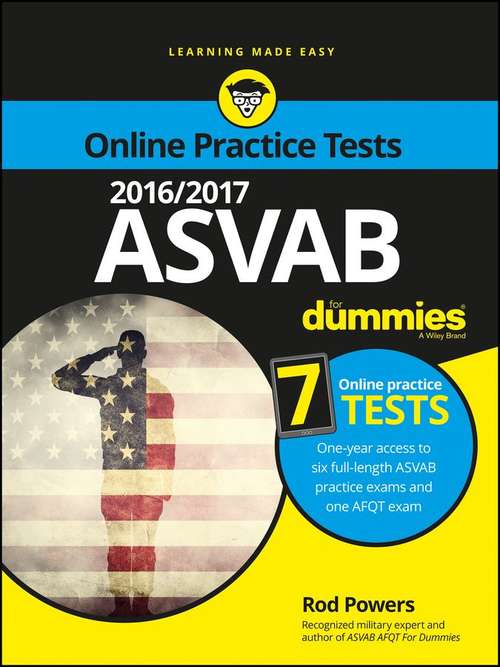 Book cover of 2015 / 2016 ASVAB For Dummies with Online Practice