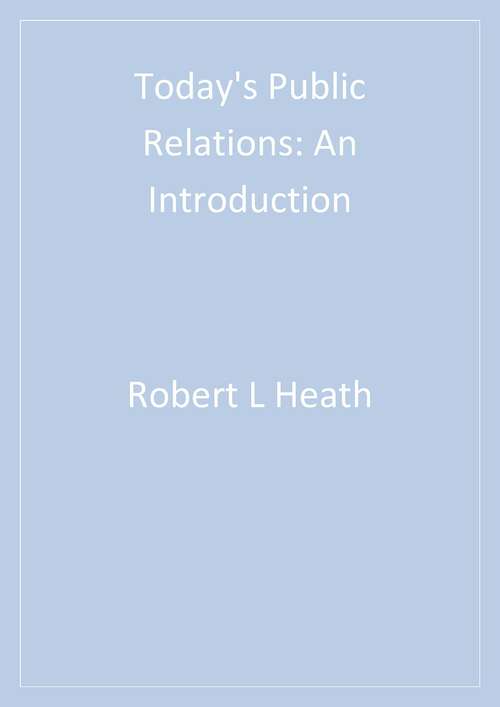 Today's Public Relations: An Introduction