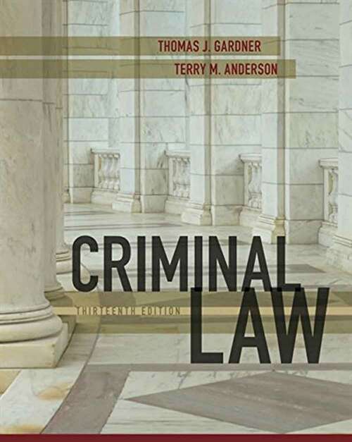 Book cover of Criminal Law (13th)