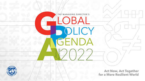 Book cover of The Managing Director's Global Policy Agenda, Annual Meetings 2022: Act Now, Act Together For A More Resilient World (Policy Papers)