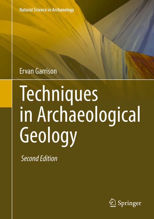 Book cover of Techniques in Archaeological Geology