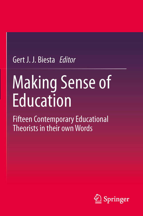 Book cover of Making Sense of Education