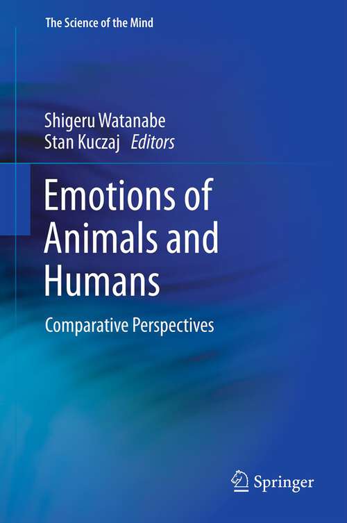 Book cover of Emotions of Animals and Humans