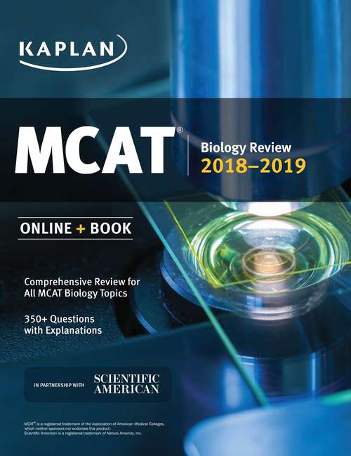 Book cover of MCAT Biology Review 2018-2019: Online + Book