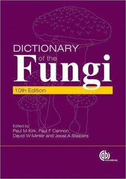 Book cover of Dictionary of the Fungi