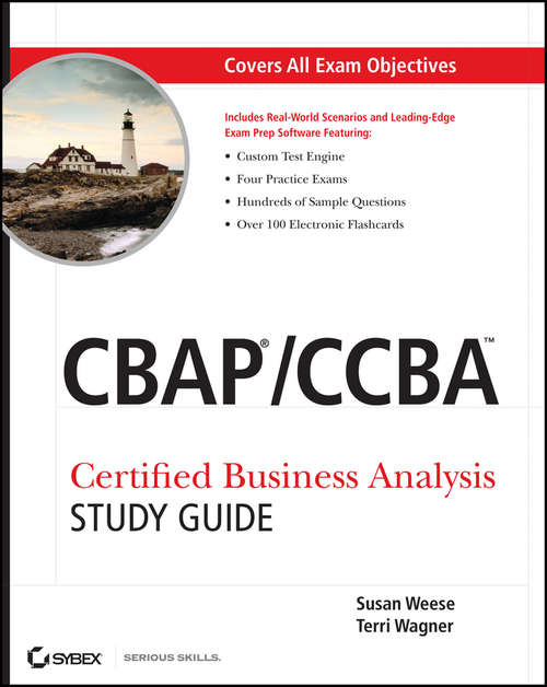 Book cover of CBAP / CCBA Certified Business Analysis Study Guide
