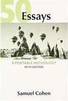 Book cover of 50 Essays: A Portable Anthology (Fifth Edition)
