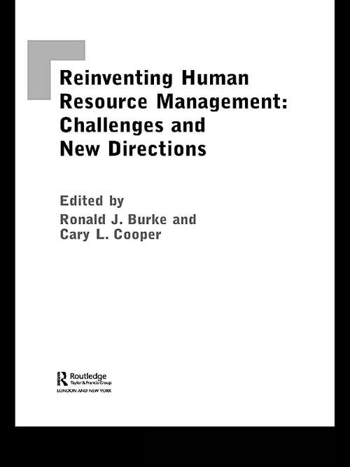 Reinventing HRM: Challenges and New Directions