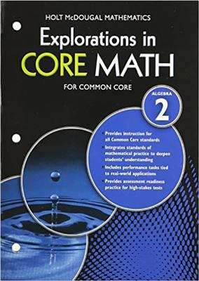 Book cover of Explorations in Core Math, Algebra 2