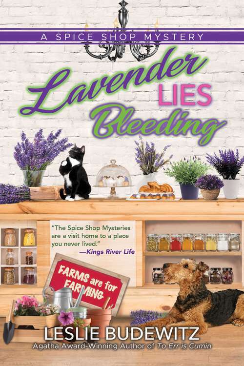 Book cover of Lavender Lies Bleeding (A Spice Shop Mystery)