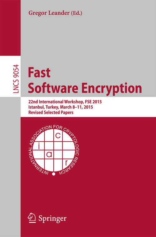 Book cover of Fast Software Encryption