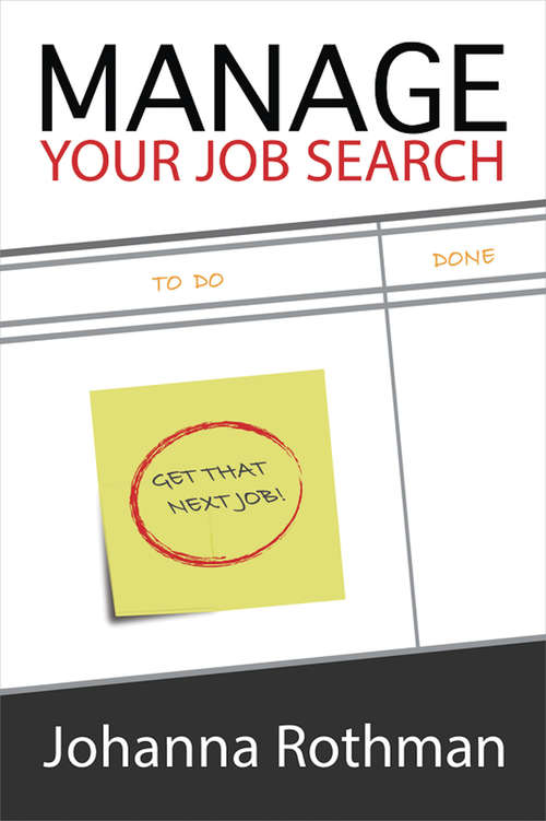 Book cover of Manage Your Job Search