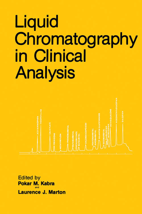 Book cover of Liquid Chromatography in Clinical Analysis