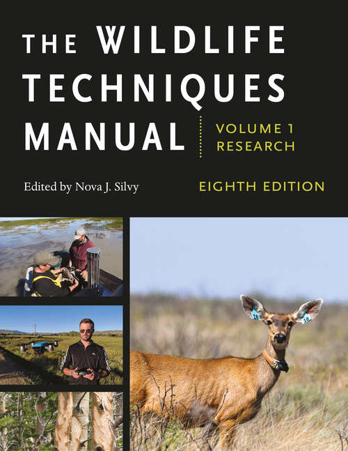 Book cover of The Wildlife Techniques Manual: Volume 1: Research. Volume 2: Management. (eighth edition)