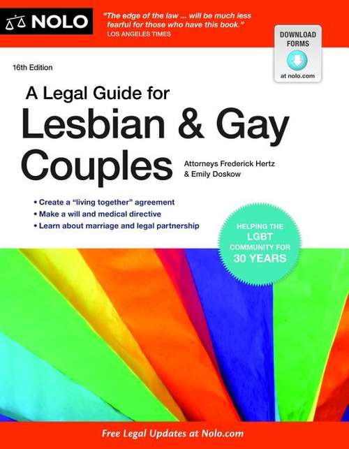 Book cover of A Legal Guide for Lesbian and Gay Couples