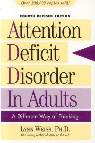 Book cover of Attention Deficit Disorder in Adults
