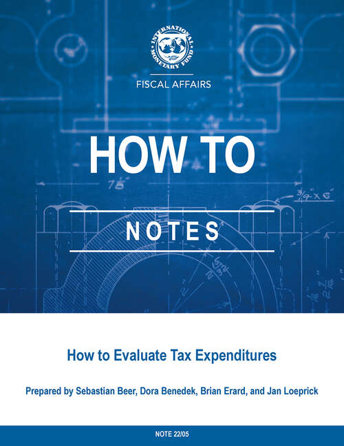 Book cover of How to Evaluate Tax Expenditures
