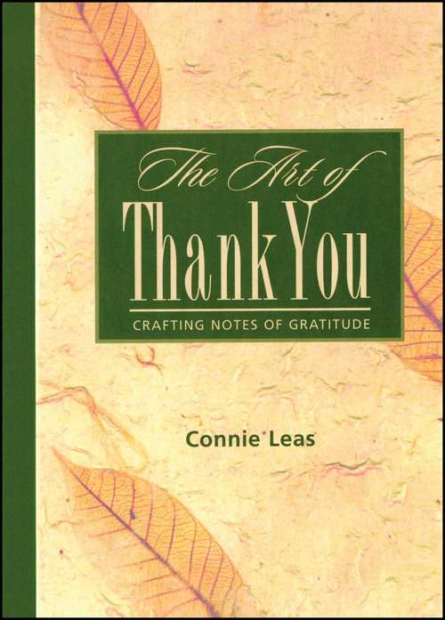 Book cover of The Art of Thank You: Crafting Notes of Gratitude