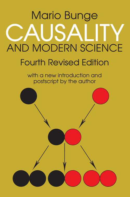 Book cover of Causality and Modern Science (4)