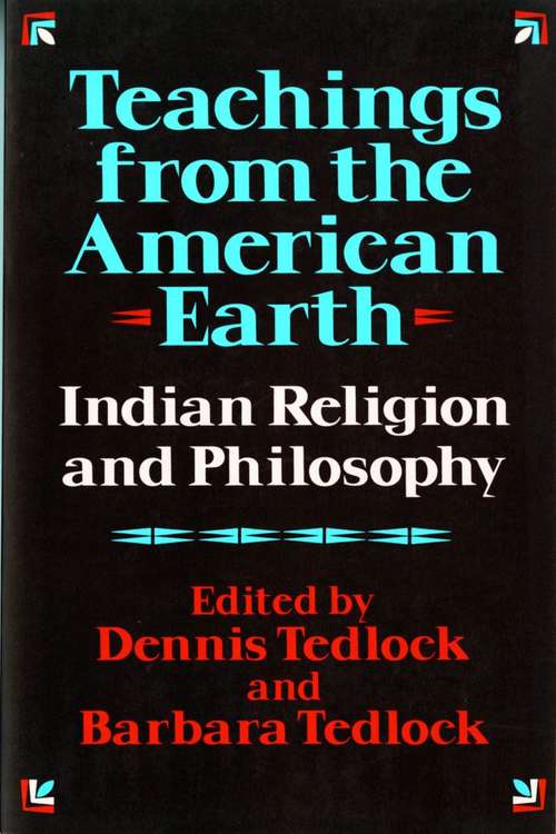 Book cover of Teachings from the American Earth: Indian Religion and Philosophy