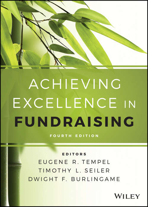 Book cover of Achieving Excellence in Fundraising (Fourth Edition)