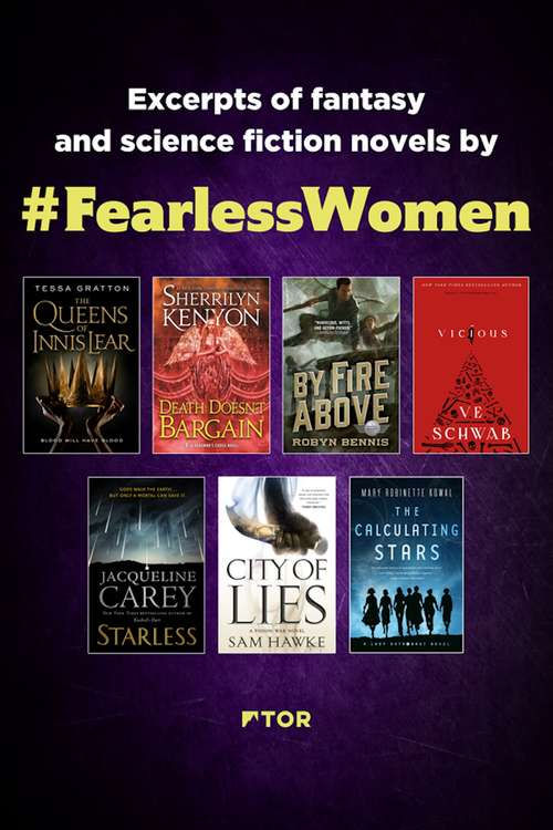 Book cover of Fearless Women Sampler: Excerpts of Fantasy and Science Fiction Novels by Fearless Women