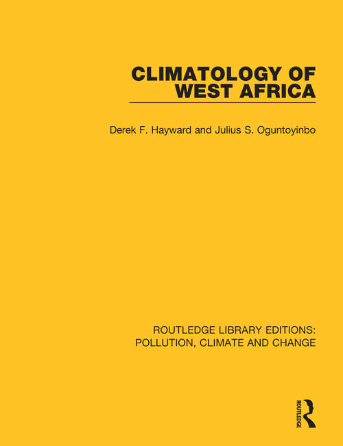 Cover image of Climatology of West Africa