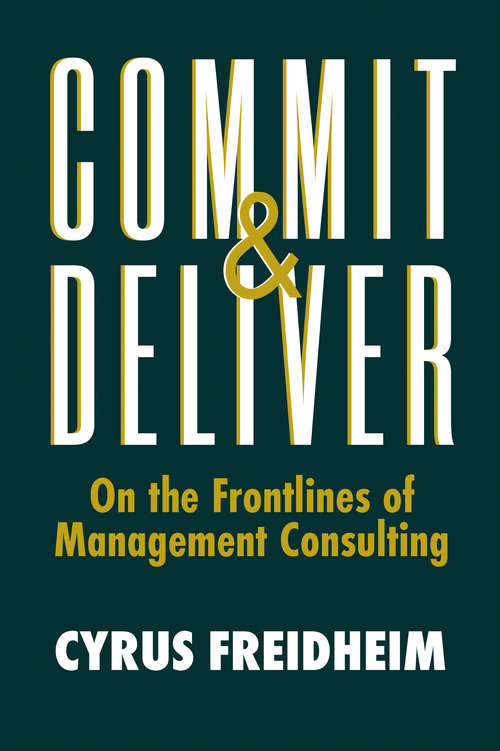Book cover of Commit & Deliver