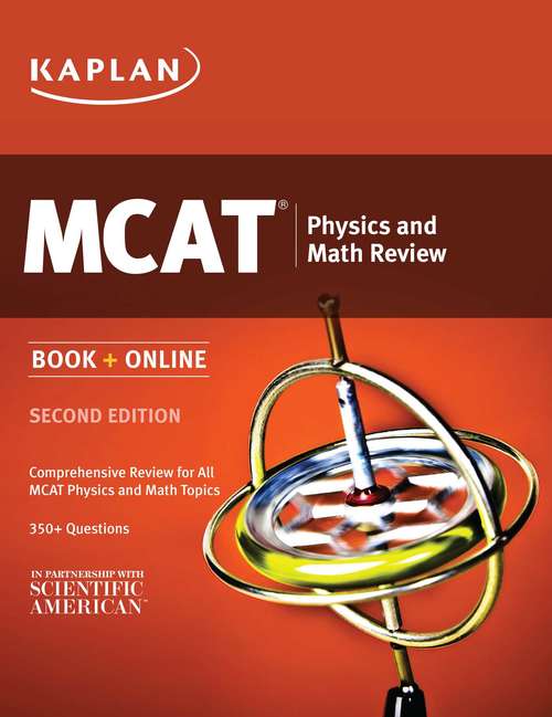Book cover of Kaplan MCAT Physics and Math Review