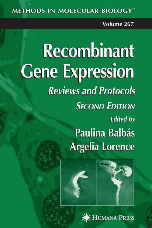 Book cover of Recombinant Gene Expression