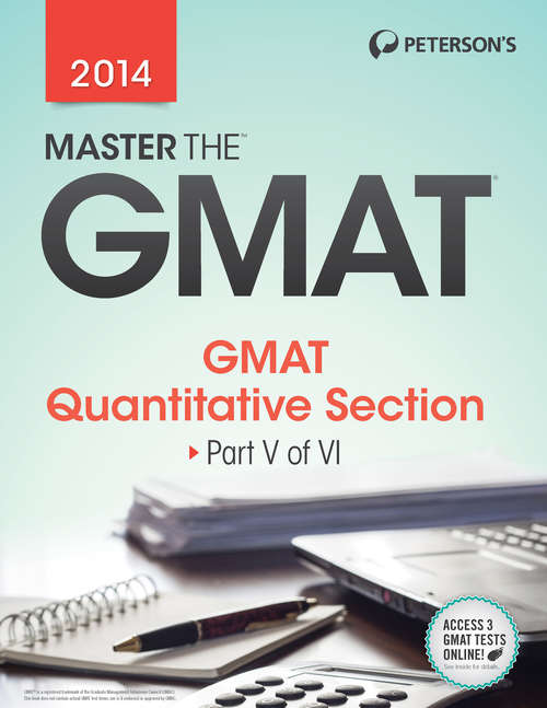 Book cover of Master the GMAT 2014: Quantitative Section: Part V of VI