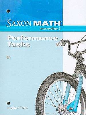 Book cover of Saxon Math Performance Tasks (Intermediate #3)
