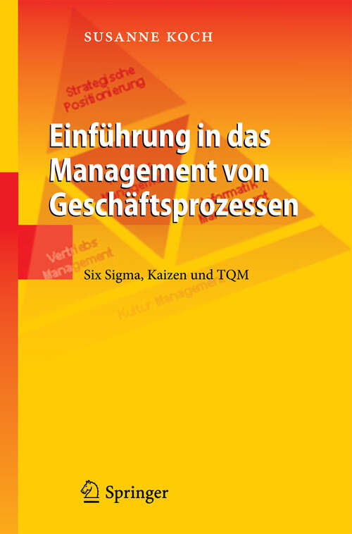 Book cover of Einführung in das Management von Geschäftsprozessen