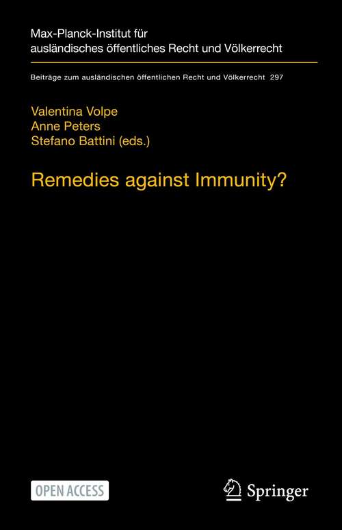 Remedies against Immunity?