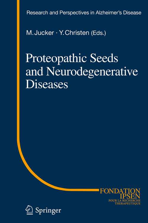 Book cover of Proteopathic Seeds and Neurodegenerative Diseases