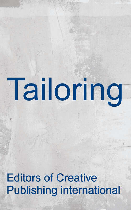Book cover of Tailoring: The Classic Guide to Sewing the Perfect Jacket