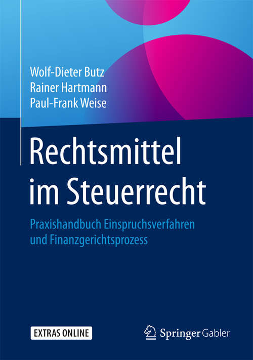 Book cover of Rechtsmittel im Steuerrecht