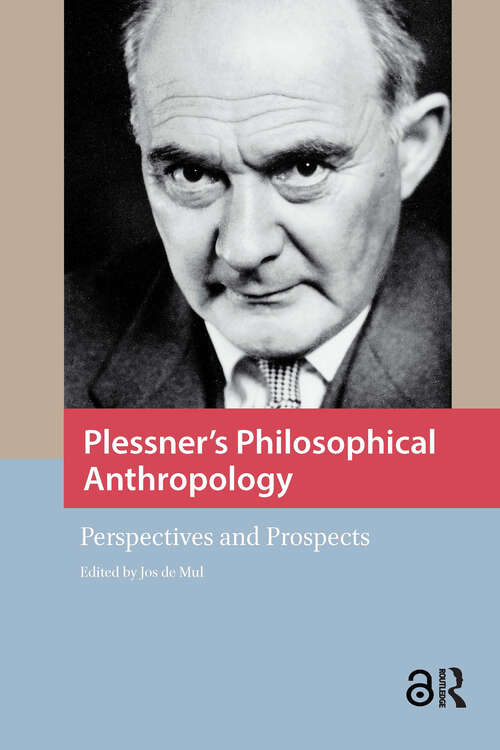 Book cover of Plessner's Philosophical Anthropology: Perspectives and Prospects (1)