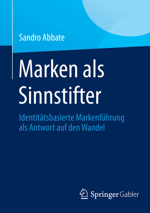 Book cover of Marken als Sinnstifter