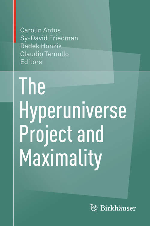 Book cover of The Hyperuniverse Project and Maximality
