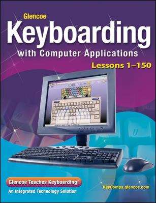 Book cover of Keyboarding  with Computer Applications: Lessons 1-150