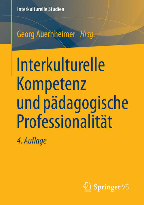 Book cover of Interkulturelle Kompetenz und pädagogische Professionalität