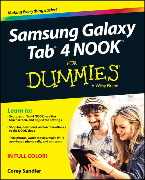 Book cover of Samsung Galaxy Tab 4 NOOK For Dummies