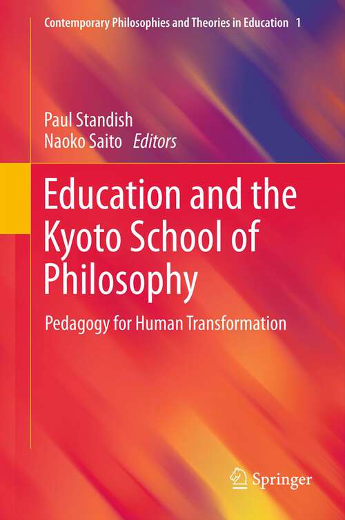 Book cover of Education and the Kyoto School of Philosophy