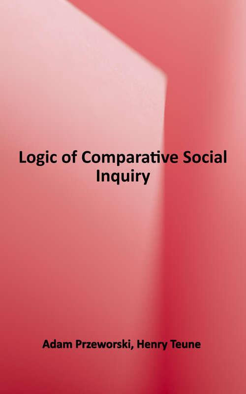 Book cover of Logic of Comparative Social Inquiry